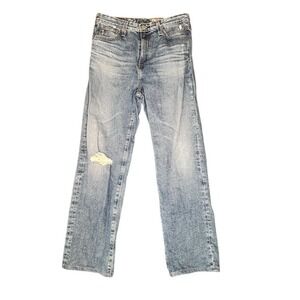 AG‎ Alexxis High Rise Vintage Straight Jeans Women's Size 28 Blue Denim